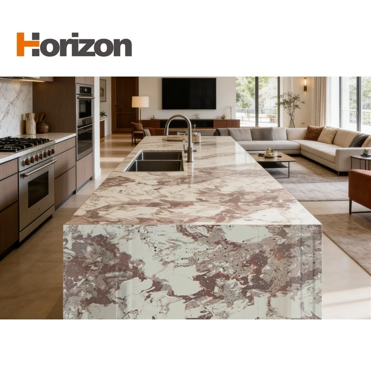 Solid Surface Calacatta Quartz Jade Stone Slab price